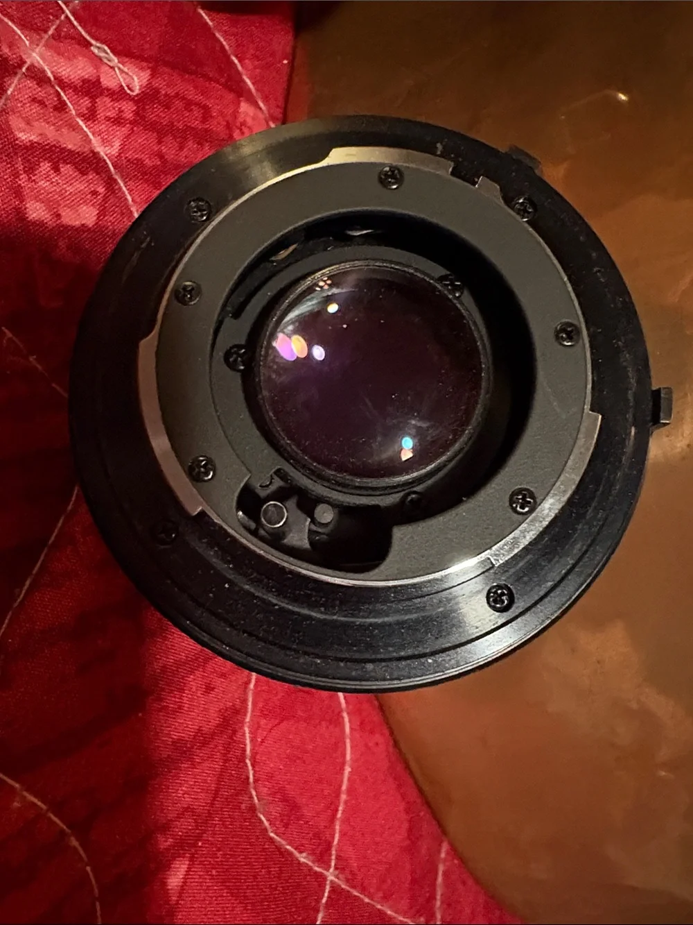 Vintage Black Camera Lens with Black Carry Case